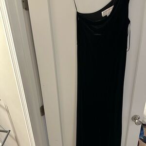 Birdy Grey One Shoulder Black Dress